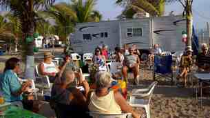 RV Caravan  happy hour- RV Park gathering